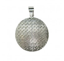PE001492 Sterling Silver Pendant Filigree Circle Genuine Solid Hallmarked 925 Empress